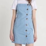 Topshop Moto Size 6 Light Blue Denim Dress Photo 1