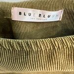 Blue Blush Olive Green Corduroy Wrap Skort with Tie Waist Size Small NWOT Photo 3