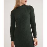 Marine layer  Olina Long Sleeve Donegal Sweater Midi Dress Green Gables Small NWT Photo 4