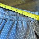 Monk & Lou Jogger Trousers Pants Straight Striped Pull On XS Beachy Coastal Blue Photo 5