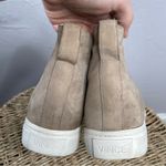 Vince Suede Leather High Top Sneakers Womens Size 6.5 Scandi Beigecore Normcore Photo 7
