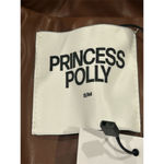 Princess Polly Blazer Jacket Size Small/Medium Morrison Faux Leather Brown NWT Photo 6