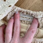 Urban Outfitters  Eyelet Crop Top in Cream Photo 2