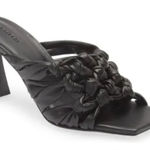 Open Edit  Heels Womens 8 Black Quinn Knotted Strappy Open‎ Square Toe Photo 0