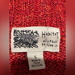 Habitat Habit’s Clothes To Live In Bright Orange Red Chunky Knit Oversized Cardigan Sz S Photo 5