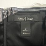White House | Black Market Strapless Satin Mini Dress - Size 2 Glam LBD Photo 3