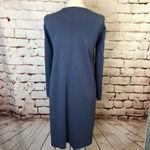 COS NWOT‎  Blue Wool Front Fuzzy Swing Dress Photo 5