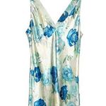 Oscar de la Renta  Floral Nightie Slip Dress Women's Blue Size Medium Photo 0