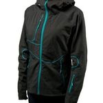 Stoic Welder Lo Softshell Jacket Women’s Sz S/4-6 Black Teal Hoodie Lightweight Photo 0
