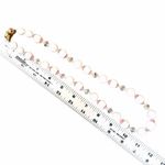 Vintage Mother of Pearl & Crystal Necklace with Pink Enamel Accents Photo 7