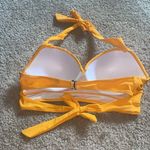 Yellow Halter Bikini Top size medium tie top and duel tie back swim wear bikini Photo 2