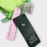 Wild Fable NWT. Floral Strappy Bikini Top in Green and Blue Photo 2