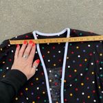 Vintage 80s Sabino Colorful Polka Dot Puff Sleeve Open Front Blazer Jacket NWT 6 Black Photo 10