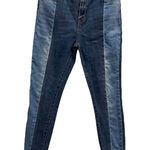 PacSun  ColorBlock High Rise Denim Ankle Crop Skinny Blue Jeans Womens 27 Photo 8