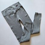 Kindly Yours Sustainable Seamless Ribbed Crossover Waist Thermal Legging XL Gray Photo 1