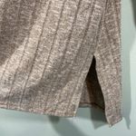 Cato  Women Light Brown Ribbed Slit Hem Long Sleeve Blouse Size L NWT Photo 6