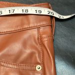 Torrid Perfect Skinny Faux Leather Mid Rise Pant in Color Rootbeer size 16R Photo 8