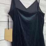 Halogen - Black/Silver Stripe Ribbed V-Neck Velvet Photo 3