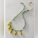 Free People  Vibrant Red Hot Beaded Choker in Emerald Photo 0