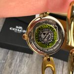 Coach  Womens Gracie Quartz Signature Petite Bangle Stainless Steel Watch Photo 3