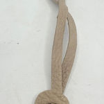 Brighton Taupe Leather Replacement Heart Loop Strap Purse Bag Charm Key Fob Tag Photo 0