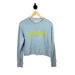 Spiritual Gangster Women’s Sunshine Mazzy Crewneck Pullover Blue/Yellow S Photo 1