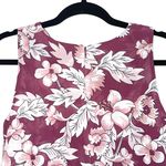 Loft Outlet Magenta Pink Floral Print Ruffle Knee-length Shift Dress Photo 5