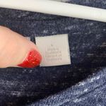 Nordstrom  Lingerie Dark Blue Heathered V-Neck Long Sleeve Shirt Photo 3