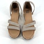 DV Dolce Vita‎ Women's Bannon Raffia Wedge Sandals Tan Brown Size 8 Photo 2