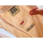 Levi's  Beige Light Pink Square Neck 100% Cotton Hendrix Denim Dress Size Medium Photo 8