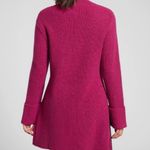 Athleta NWT Shasta V Neck Sweater Oversized Pink Wool Blend XS Photo 1