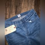 Nwt sample Edwin jeans style Candice unique $200 denim class skinny fall boho Blue Size 26 Photo 1