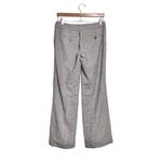 Talbots Black & White Glen Plaid Wool Blend Cuffed Wide Leg Trouser Pants Photo 2