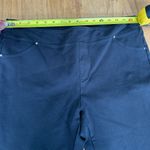 Soft Surroundings  Shorewood Pull On Tapered Crop Ruched Pants Size Large Black Photo 7