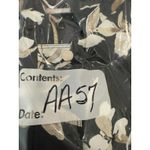 Dennis Basso Dennis By Black/gold Ivory Floral Hooded Lightweight Coat Size M Photo 14