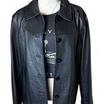 Vintage JL Colebrook Leather Jacket XL | Black Y2K Grunge Minimalist Classic Photo 0