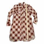 prAna  Plaid Flint Maxi Long Tunic Photo 4