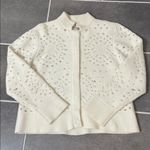 Carlisle  wool angora eyelet sweater jacket set size XXL Photo 1