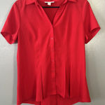 Dana Buchman  Blouse Red Short Sleeve Photo 0