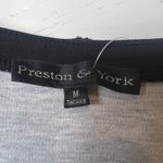 Preston & York  Women's M Black White Lace Open Front Jacket Chiccore Classic Photo 4