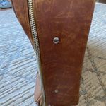 Vintage Brown Leather Mercury Suitcase Luggage Photo 8