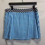 NEW Plus Size Draper James x Lands' End Blue Gingham Swim Skirt Size 18W Preppy Photo 0