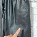 Trendy Faux Leather Jogger XS Black Photo 8