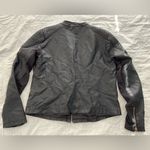 JustFab Black faux leather coat Photo 8