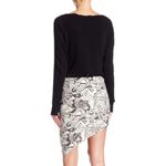 Pam & Gela new ✲ Asymmetric Drape Stretch Knit Skirt ✲ Stone Print ✲ Size Small Photo 12