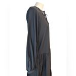 Arket Black Lyocell Blend Neck Tie Tier Dress size S Photo 9