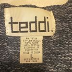 Teddi Vintage Navy Floral Embroidered Vest Blue Size L Photo 2