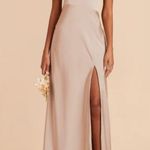 Birdy Grey NWT Kensie One Shoulder Matte Satin Taupe Dress Size S Photo 5