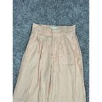 Abercrombie & Fitch  Tailored Linen-Blend Wide Leg Pants Orange Culotte XS Short Photo 12