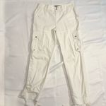 Ralph Lauren Lauren White Cargo Pants Capri Size 8 EUC! Photo 8